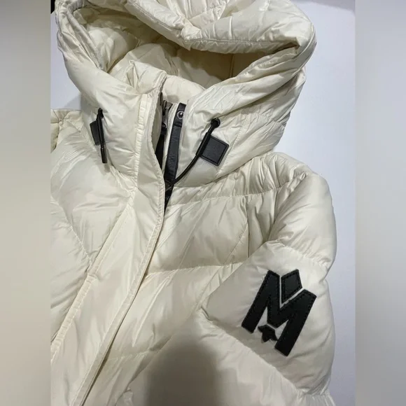 Mackage Cream Belted Calina Coat - Picture 2 of 5